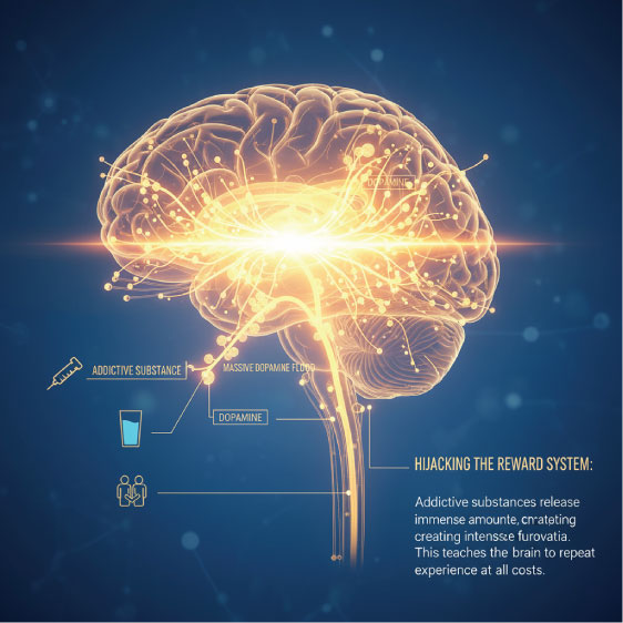 تصاحب سیستم پاداش توسط مواد اعتیادآور