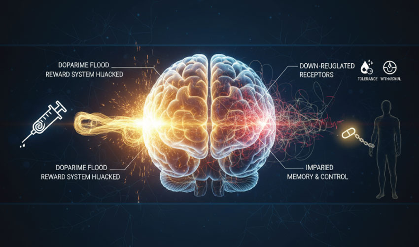 اعتیاد چطور در مغز شکل می گیرد و چرا ترک آن دشوار است